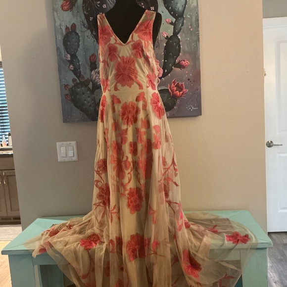 Floor Length Beaded Dress - Picture 1 of 8